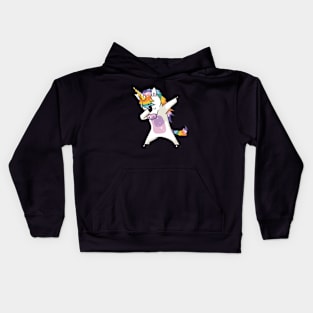 Unicorn Cute Dabbing Character Animals Horse Unicorn Kids Hoodie